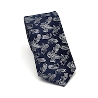 Gaffy Gri Şal Desenli Lacivert Dokuma Kumaş Mendilli Slim Fit Kravat // Sdk-2507-2 Lacivert Gaffy Gri Şal Desenli Lacivert Dokuma Kumaş Mendilli Slim Fit Kravat // Sdk-2507-2 Lacivert