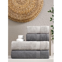 Softtouch %100 Pamuklu 4 Lü Banyo Havlu Seti Hamam Ve Çeyiz Takımı Antraist - Gri Açık Gri - Antrasit Softtouch %100 Pamuklu 4 Lü Banyo Havlu Seti Hamam Ve Çeyiz Takımı Antraist - Gri Açık Gri - Antrasit