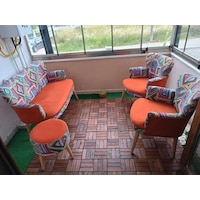 Azra Mobilya Çay Seti Koltuk Takımı - Cafe - Balkon - Bahçe - Ofis Mobilyası - Salon Oturma Grubu Karışık Desen Kiremit Azra Mobilya Çay Seti Koltuk Takımı - Cafe - Balkon - Bahçe - Ofis Mobilyası - Salon Oturma Grubu Karışık Desen Kiremit