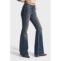 it's basic Kadın T.kot Rengi 2w5-8 Mid Rise Flare Fit İç Boy 83cm Esnek Kumaş Denim Jean it's basic Kadın T.kot Rengi 2w5-8 Mid Rise Flare Fit İç Boy 83cm Esnek Kumaş Denim Jean
