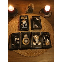 Grim Fate Tarot Destesi 78 Kart - Arındırma Kesesi - Demet Tütsü Grim Fate Tarot Destesi 78 Kart - Arındırma Kesesi - Demet Tütsü
