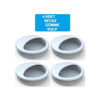 Adilon Gömme Kulp, 50 mm, Beyaz (4 Adet) Adilon Gömme Kulp, 50 mm, Beyaz (4 Adet)