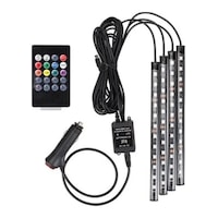 Oto Araç Içi Ayak Altı Led Aydınlatma 12 led Kumandalı Oto Şerit Oto Araç Içi Ayak Altı Led Aydınlatma 12 led Kumandalı Oto Şerit