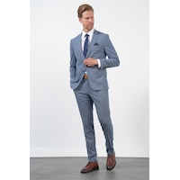 İmza Lacivert-beyaz Mono Yaka 6 Drop Slim Fit Tam Astar Esnek Takım Elbise 1001260172 Lacivert - Beyaz İmza Lacivert-beyaz Mono Yaka 6 Drop Slim Fit Tam Astar Esnek Takım Elbise 1001260172 Lacivert - Beyaz
