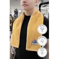 Sporcu Antrenman Havlusu Gym Fitness Plates Boks Tenis Spor Havlu Hardal Sporcu Antrenman Havlusu Gym Fitness Plates Boks Tenis Spor Havlu Hardal