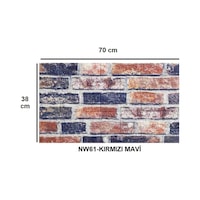 70x38cm 3d Lacivert Kiremit Tuğla Desen Kendinden Yapışkanlı Sünger Duvar Paneli Kağıdı 70x38cm 3d Lacivert Kiremit Tuğla Desen Kendinden Yapışkanlı Sünger Duvar Paneli Kağıdı
