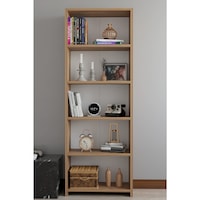 5 Raflı Kitaplık Dekoratif Çok Amaçlı Düzenleyici Raf 150 Cm Salon Çalışma Odası Raf Atlantik Çam 5 Raflı Kitaplık Dekoratif Çok Amaçlı Düzenleyici Raf 150 Cm Salon Çalışma Odası Raf Atlantik Çam