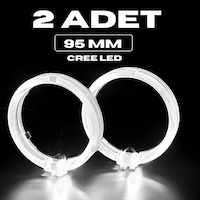 95mm Cree Led Angel Eye Melek Gözü Kristal Beyaz Halka Far Modifiye Gündüz Farı Seti - 2 Adet Takım Ürün 95mm Cree Led Angel Eye Melek Gözü Kristal Beyaz Halka Far Modifiye Gündüz Farı Seti - 2 Adet Takım Ürün