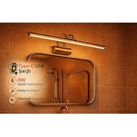Sarjlı Led Flüt Resim Aplik 8w 3200k Gün Işığı 50cm Duvar Tipi Ayna/tablo Üstü Dekoratif Işık Ip20 Iç Mekan Kullanım Eskitme Sarjlı Led Flüt Resim Aplik 8w 3200k Gün Işığı 50cm Duvar Tipi Ayna/tablo Üstü Dekoratif Işık Ip20 Iç Mekan Kullanım Eskitme