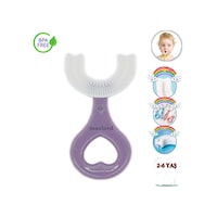 Mas Lord U Tipi Yeni Nesil Diş Fırçası - Mor - Kalp Model 2-6 Yaş Mas Lord U Tipi Yeni Nesil Diş Fırçası - Mor - Kalp Model 2-6 Yaş