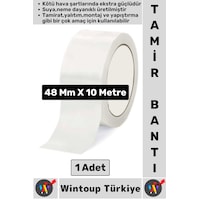 Ultra Güçlü Su Neme Dayanıklı Çok Amaçlı Montaj Onarım İzolasyon Tamir Bantı Beyaz 48 Mm X 10 Metre Ultra Güçlü Su Neme Dayanıklı Çok Amaçlı Montaj Onarım İzolasyon Tamir Bantı Beyaz 48 Mm X 10 Metre
