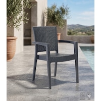 Novussi Paris Rattan Koltuk 4'lü Paket Antrasit Novussi Paris Rattan Koltuk 4'lü Paket Antrasit