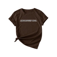 Uyguntarz Unisex Kesinlikle Hayır. Tasarım Basklı Tshirt Kahverengi Uyguntarz Unisex Kesinlikle Hayır. Tasarım Basklı Tshirt Kahverengi