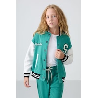 Tommy Life Deniz Yeşil Pamuklu İçi Tüylü Yumuşak Dokulu Standart Fit Nakışlı Kız Çocuk Kolej Ceket - 75163 Yeşil Tommy Life Deniz Yeşil Pamuklu İçi Tüylü Yumuşak Dokulu Standart Fit Nakışlı Kız Çocuk Kolej Ceket - 75163 Yeşil