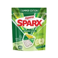 Asperox Sparx Summer Edition Bergamot & Elma Ferahlığı Bulaşık Makinesi Deterjan Kapsülü 60 Lı Asperox Sparx Summer Edition Bergamot & Elma Ferahlığı Bulaşık Makinesi Deterjan Kapsülü 60 Lı