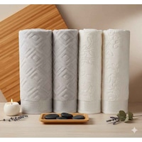 Özdilek Pastoral Krem-gri Best Set Hamam Takımı Özdilek Pastoral Krem-gri Best Set Hamam Takımı