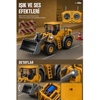 Işıklı Sesli Full Fonksiyon Metal Hareketli Kepçe 2.4ghz Uzaktan Kumandalı Loader 9 Kanal Sarı Işıklı Sesli Full Fonksiyon Metal Hareketli Kepçe 2.4ghz Uzaktan Kumandalı Loader 9 Kanal Sarı