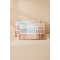 Mix & Match Milo %100 Pamuk 2 Li Yastık Kılıfı Seti 50x70cm Mavi Mix & Match Milo %100 Pamuk 2 Li Yastık Kılıfı Seti 50x70cm Mavi