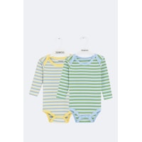 Toontoy Kids Toontoy Unisex Çizgili 2 Li Zıbın Ekru Toontoy Kids Toontoy Unisex Çizgili 2 Li Zıbın Ekru