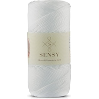 Sensy 1.5 Mm - 100 Gr Polyester Makrome Ipi Beyaz 150 M Polyester Makrome Ip Supla Ip Ve Çanta Ipliği Sensy 1.5 Mm - 100 Gr Polyester Makrome Ipi Beyaz 150 M Polyester Makrome Ip Supla Ip Ve Çanta Ipliği