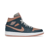 Nike Air Jordan 1 Mid Dark Teal Green Bq6472-308 Kadın Spor Ayakkabı-35.5 Nike Air Jordan 1 Mid Dark Teal Green Bq6472-308 Kadın Spor Ayakkabı-35.5