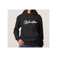 Blackjack Giyim Unisex Baskılı Oversize Kapşonlu Sweatshirt Siyah-marathon Blackjack Giyim Unisex Baskılı Oversize Kapşonlu Sweatshirt Siyah-marathon