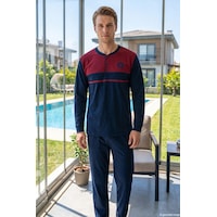 Remsa Erkek Uzun Kol Penye Pijama Takımı 3020 Lacivert Remsa Erkek Uzun Kol Penye Pijama Takımı 3020 Lacivert