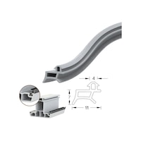 Pimapen Pvc Kapı Pencere Fitili Contası 40 Metre Gri Pimapen Pvc Kapı Pencere Fitili Contası 40 Metre Gri