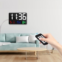 Hymark Dijital Duvar Saati Renkli Hd Led Ekran 25x16 Cm Tarih Gün Sıcaklık Alarm Usb Dekoratif Siyah Hymark Dijital Duvar Saati Renkli Hd Led Ekran 25x16 Cm Tarih Gün Sıcaklık Alarm Usb Dekoratif Siyah
