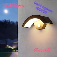 Elektrikle Çalışır, Sensörlü 24 Watt İç Ve Dış Mekan Led Duvar Aplik 3000k G. Işığı Led Armatür Gün Işığı - Sarı Elektrikle Çalışır, Sensörlü 24 Watt İç Ve Dış Mekan Led Duvar Aplik 3000k G. Işığı Led Armatür Gün Işığı - Sarı