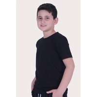 Fyk Kids Düz Model Farklı Renk Seçeneği Ile Unisex Çocuk Tişört Siyah Fyk Kids Düz Model Farklı Renk Seçeneği Ile Unisex Çocuk Tişört Siyah