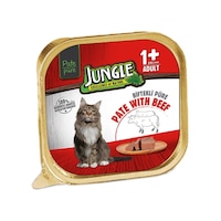 Jungle Biftekli Pate Yetişkin Kedi Yaş Maması 32 x 100 G Jungle Biftekli Pate Yetişkin Kedi Yaş Maması 32 x 100 G