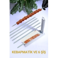 Rotanev 6 Adet Şiş Ve Kebapmatik Adana Urfa Kebap Kalıbı Aparatı Pratik Hızlı Kebap Makinesi Kutusu Gri Rotanev 6 Adet Şiş Ve Kebapmatik Adana Urfa Kebap Kalıbı Aparatı Pratik Hızlı Kebap Makinesi Kutusu Gri