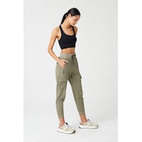 Los Ojos Kadın Haki Kargo Cepli Beli Ve Paçası Lastikli Jogger Pantolon Cargo Haki Yeşil Haki Yeşil Los Ojos Kadın Haki Kargo Cepli Beli Ve Paçası Lastikli Jogger Pantolon Cargo Haki Yeşil Haki Yeşil