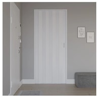 Katlanır Akordiyon Kapı Beyaz 82x203 Cm Ölçülerinde Katlanır Akordiyon Kapı Beyaz 82x203 Cm Ölçülerinde