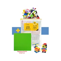Smile Blocks 500 Parça Fermuar Poşetli Yeşil Zeminli Mikro Blok Eğitici Oyuncak Smile Blocks 500 Parça Fermuar Poşetli Yeşil Zeminli Mikro Blok Eğitici Oyuncak