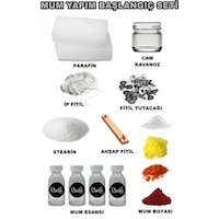Mum Yapım Seti,1Kg Mum Parafini,Esans,Boya,Fitil,Çıtçıt,Kavanoz Mum Yapım Seti,1Kg Mum Parafini,Esans,Boya,Fitil,Çıtçıt,Kavanoz