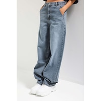 it's basic Kadın Kot Rengi 17s6-125 Skater Fit Bol Kesim Denim Jean Mavi it's basic Kadın Kot Rengi 17s6-125 Skater Fit Bol Kesim Denim Jean Mavi