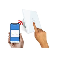 Alpsmart As-871Eu Dokunmatik Tekli Wi-Fi Akıllı Duvar Anahtarı Alpsmart As-871Eu Dokunmatik Tekli Wi-Fi Akıllı Duvar Anahtarı