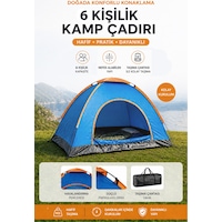 6 Kişilik Kamp Çadırı 220 250 150 Cm Kolay Kurulumlu 6 Kişilik Çadır Çok Renkli 6 Kişilik Kamp Çadırı 220 250 150 Cm Kolay Kurulumlu 6 Kişilik Çadır Çok Renkli