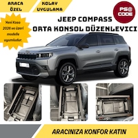 Yeni Kasa Jeep Compass 2025 Ve Üzeri Orta Konsol Kolçak, Saklama Kutusu, Kolçak Düzenleyici Yeni Kasa Jeep Compass 2025 Ve Üzeri Orta Konsol Kolçak, Saklama Kutusu, Kolçak Düzenleyici