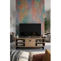 Tv Sehpası 136 Cm Kapaklı Raflı Çok Amaçlı Televizyon Ünitesi Salon Oturma Odası Vienna 5014 Atlantk Bej Tv Sehpası 136 Cm Kapaklı Raflı Çok Amaçlı Televizyon Ünitesi Salon Oturma Odası Vienna 5014 Atlantk Bej