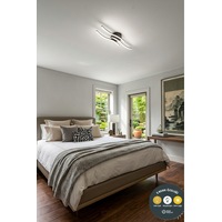 Çınar Model Siyah Modern Led Plafonyer Avize 3 Renk Salon, Oturma Odası, Hol Ve Antre İçin Çınar Model Siyah Modern Led Plafonyer Avize 3 Renk Salon, Oturma Odası, Hol Ve Antre İçin