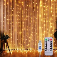 Lumenn Peri Perde Kumandalı 8 Modlu 200 Ledli Işık Çok Renkli Lumenn Peri Perde Kumandalı 8 Modlu 200 Ledli Işık Çok Renkli