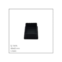Plastik İç Tapa, Profil Tapası, Dikdörtgen, Siyah, 40x60 Mm Siyah Plastik İç Tapa, Profil Tapası, Dikdörtgen, Siyah, 40x60 Mm Siyah