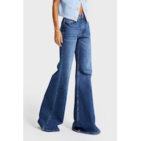 it's basic Kadın Koyu Mavi Renk 2w5-5 Mry Flare Fit Komfort Kumaş İç Boy 83cm Denim Jean it's basic Kadın Koyu Mavi Renk 2w5-5 Mry Flare Fit Komfort Kumaş İç Boy 83cm Denim Jean