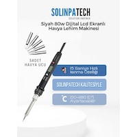 80W LCD Isı Ayarlı Profesyonel Kalem Havya ve 5 Kaliteli Yedek Uç Seti Hassas Lehimleme Çözümü 80W LCD Isı Ayarlı Profesyonel Kalem Havya ve 5 Kaliteli Yedek Uç Seti Hassas Lehimleme Çözümü