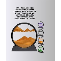 Döndürülebilir Dinamik Kum Tablosu Stres Giderici, Yüksek Kaliteli Cam Ve Doğal Kum İle Sanatsal Masa Dekoru Çok Renkli Döndürülebilir Dinamik Kum Tablosu Stres Giderici, Yüksek Kaliteli Cam Ve Doğal Kum İle Sanatsal Masa Dekoru Çok Renkli