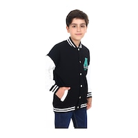 Toontoy Kids Toontoy Erkek Çocuk Kolej Yaka Çıtçıt Kapama Cepli Düşük Omuz Nakış Baskılı Renk Bloklu Örme Hırka - 2 İplik Şardonlu Siyah Toontoy Kids Toontoy Erkek Çocuk Kolej Yaka Çıtçıt Kapama Cepli Düşük Omuz Nakış Baskılı Renk Bloklu Örme Hırka - 2 İplik Şardonlu Siyah