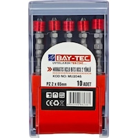 Bay-tec Mu2046 Mıknatıs Uçlu Bits Ucu 2 Yönlü Pz2x65 10adet Bay-tec Mu2046 Mıknatıs Uçlu Bits Ucu 2 Yönlü Pz2x65 10adet